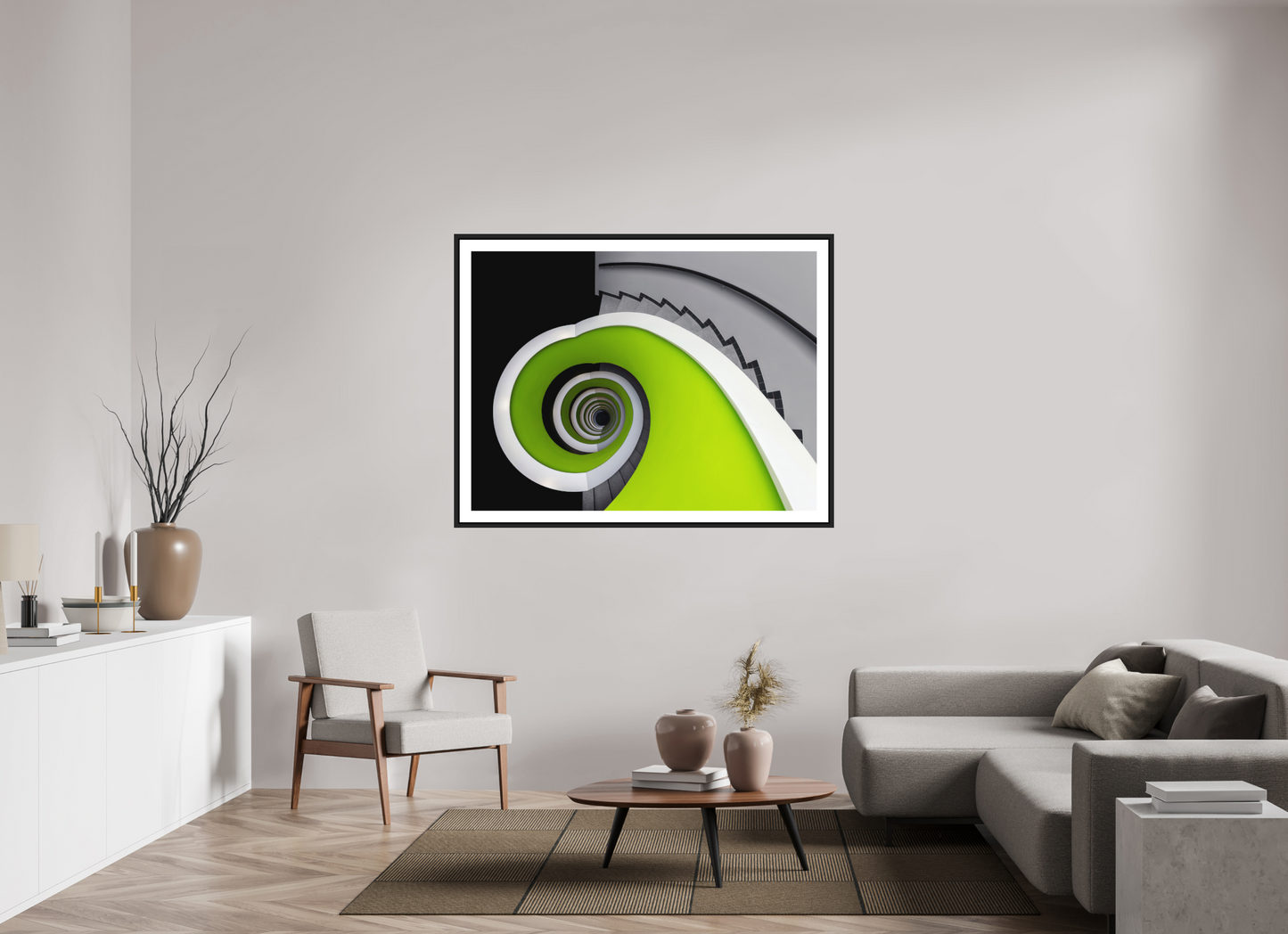 140 x 105 cm, AluDibond, matt, floating frame 15mm black POETRY - THE GREEN HEART - Basel