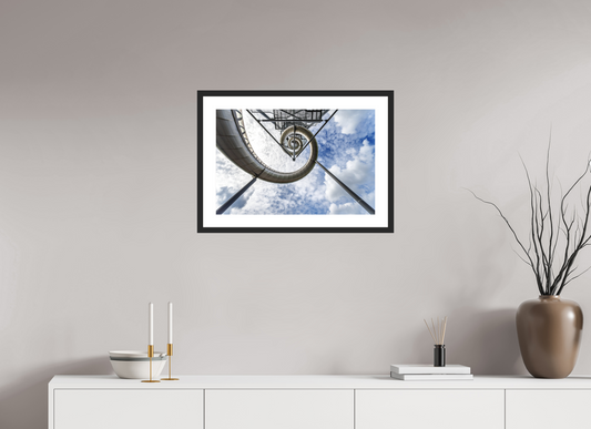 60 x 40 cm, Hahnemühle Photo Rag, Frame 20mm black, Passepartout white, Front glass matt COCHLEA