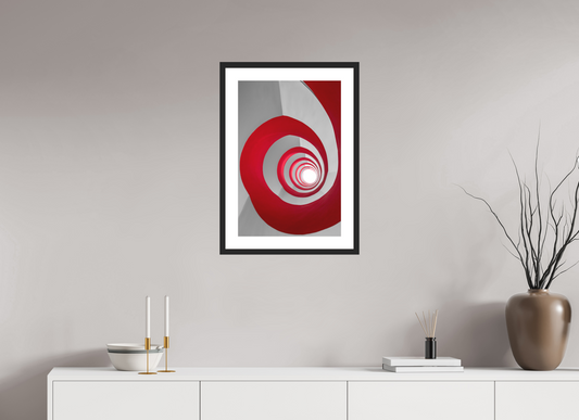 40 x 60 cm, Hahnemühle Photo Rag, Frame 20mm black, Passepartout white, Front glass matt SATIN RIBBON