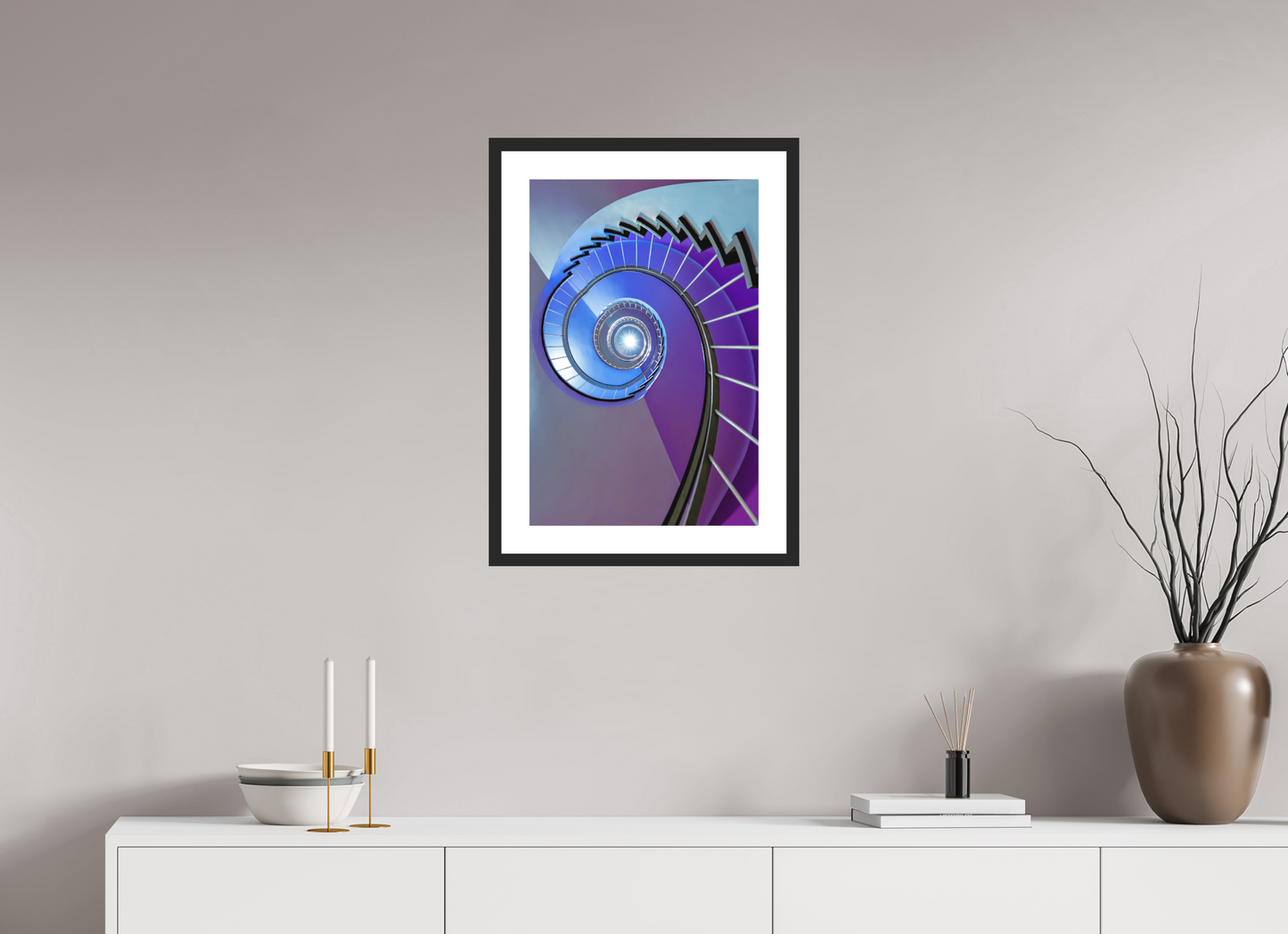 40 x 60 cm, Hahnemühle Photo Rag, Frame 20mm black, Passepartout white, Front glass matt NOVA