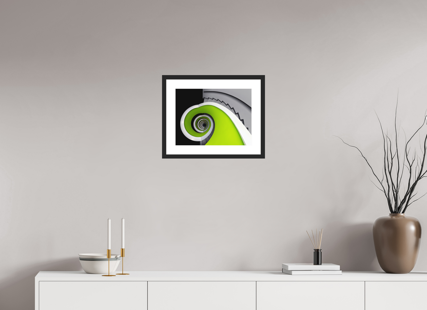 40 x 30 cm, Hahnemühle Photo Rag, Frame 20mm black, Passepartout white, Front glass matt POETRY - THE GREEN HEART - Basel