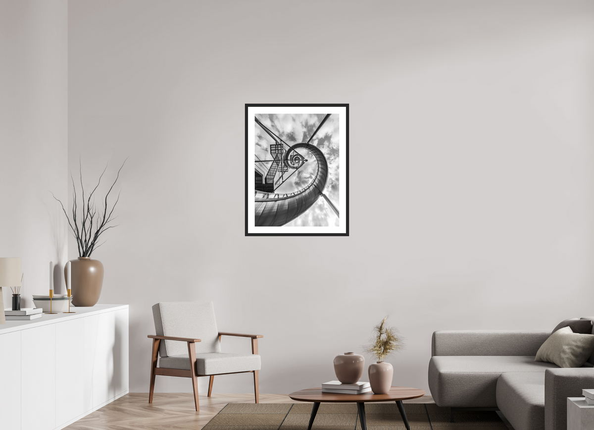 60 x 80 cm, Hahnemühle Photo Rag, Frame 20mm black, Passepartout white, Front glass matt AXIS OF VIEW - Weil am Rhein