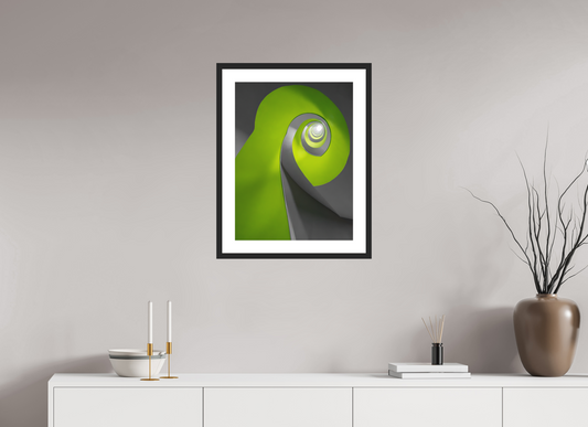 45 x 60 cm, Hahnemühle Photo Rag, Frame 20mm black, Passepartout white, Front glass matt SPROUTING