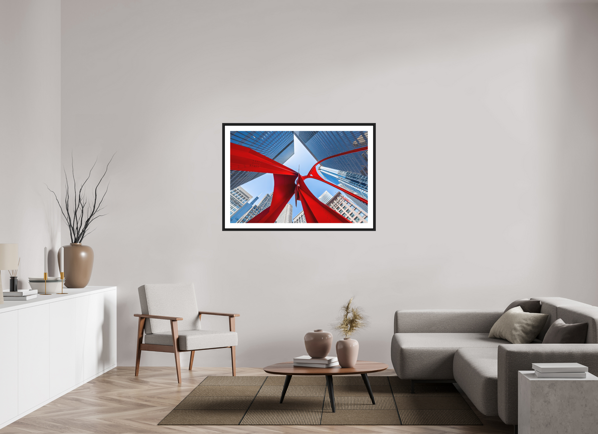 120 x 80 cm, AluDibond, matt, floating frame 15mm black PERSPECTIVES - ORGANIC AND INORGANIC - Chicago