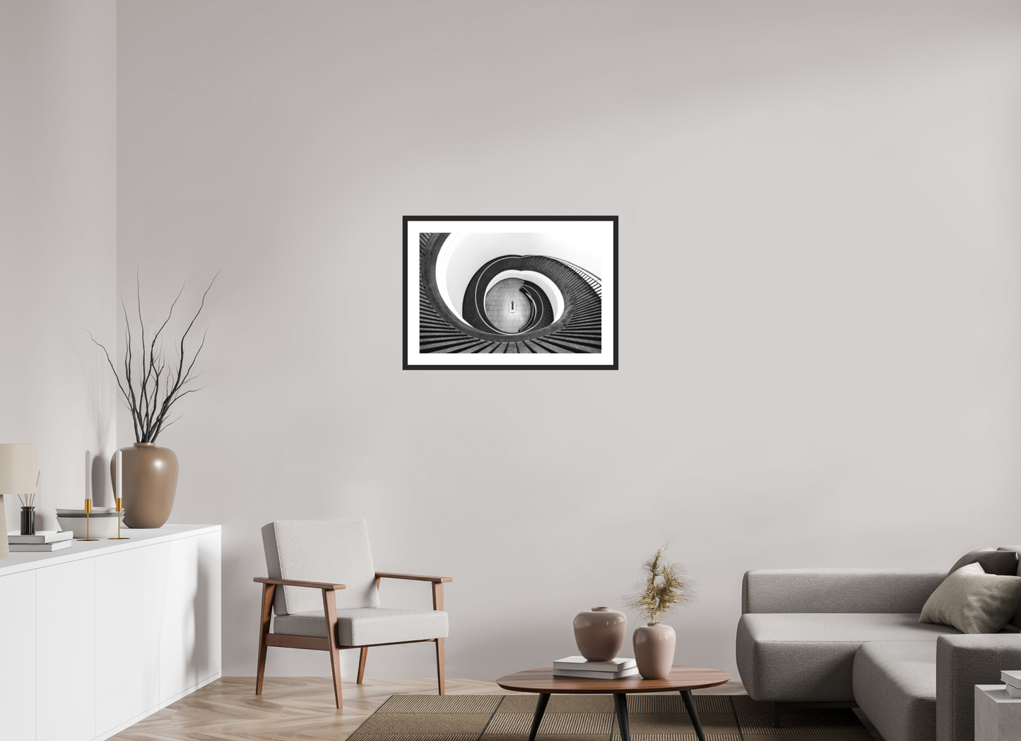 75 x 50 cm, Hahnemühle Photo Rag, Frame 20mm black, Passepartout white, Front glass matt POETRY - THE SENTINEL III - Berlin