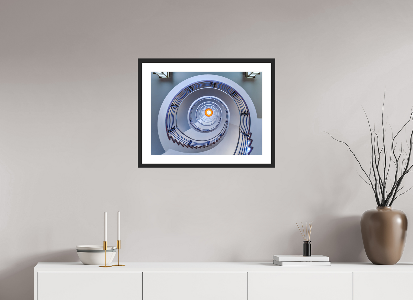 60 x 45 cm, Hahnemühle Photo Rag, Frame 20mm black, Passepartout white, Front glass matt SIGNAL